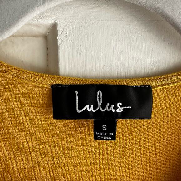 Lulus Much Obliged Golden Yellow Wrap Maxi Dress - Picture 7 of 7